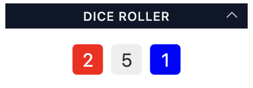 Dice roller rolled